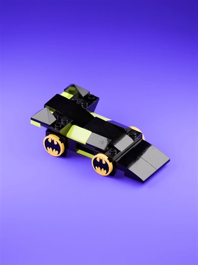 LEGO Batmobile build 🦇 Custom LEGO Batman car MOC made with Mini Bricks and creative LEGO design techniques. A small but iconic Batmobile for superhero fans. #lego #batmobile #batman #legomoc #brickgame