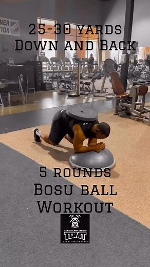 🥵Sheesh, @team_beastmode_training is at it again, sharing workouts that are straight fire! 🔥 The beastiest workouts that takes intensity to a whole new level. This is no ordinary workout – it’s a total body burner with a mix of cardio, the kind that leaves you breathless, sweaty, and feeling like a total powerhouse. 💙The BOSU is a MUST HAVE for this beast kind of training💪The dynamic surface of the balance trainer requires extra effort, leading to greater muscle activation and improved propr