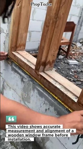 Perfect Window Frame Measurement for Precise Installation #carpentry #construction #tools