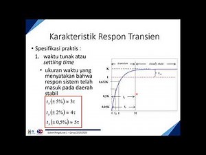 BAB 4 Respon Steady State dan Kondisi Transien 2 Sistem Orde Satu Genap 2019 2020