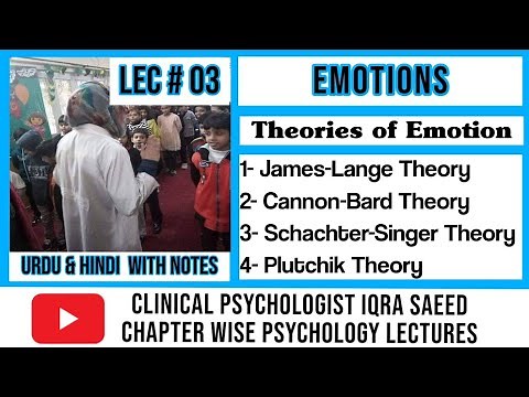 Theories of Emotion | Theories of Emotion in Psychology | Clinical Psychologist Iqra Saeed