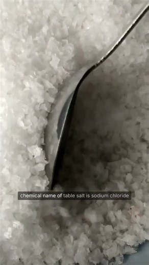 What is the Chemical Name of Table Salt?