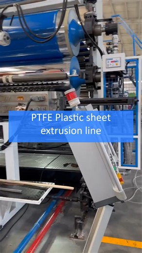 PTFE Plastic sheet extrusion line #plastic #sheet #machine