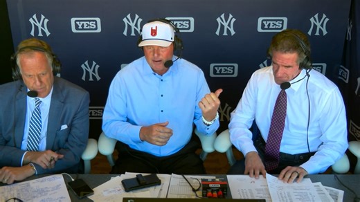 Roger Clemens joins booth after first Old Timers' Day