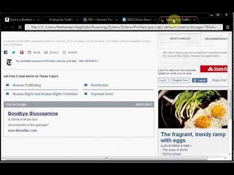 Managing and citing sources using Zotero