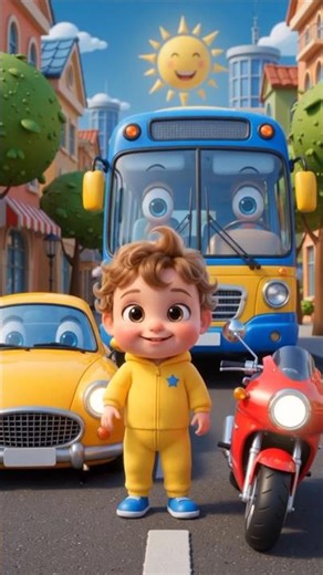 Baby Leo Learns Vehicle Names 🚗🏍🚌 | Vehicles Song for Kids | #Shorts