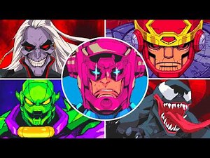 Marvel Cosmic Invasion - All Bosses (2-Player)