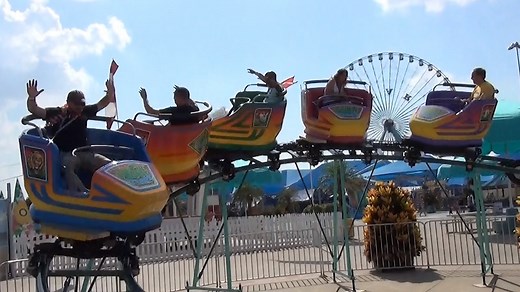 73K views · 237 reactions | Would you ride this CRAZY spinning roller coaster we found at the Texas State Fair??? | Theme Park Review | Facebook