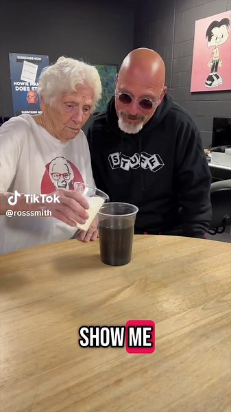 Granny Pranks Howie Mandel with a Heavy Mug