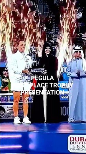 JESSICA PEGULA FIRST PLACE TROPHY PRESENTATION #shorts