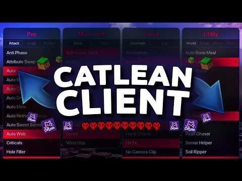 Best Hacked and Undetected Client For Minecraft?! Catlean (2026)