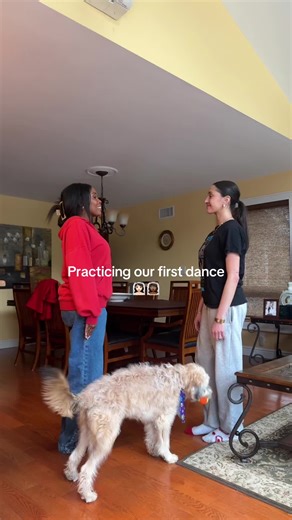 Practicing Our First Dance for the Wedding