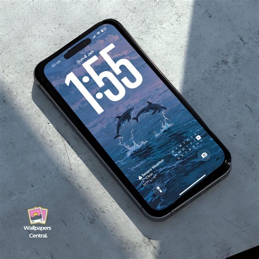 Dreamy Dolphin 4K Phone Wallpaper | Ethereal Ocean Mobile Background (digital Download) - Etsy