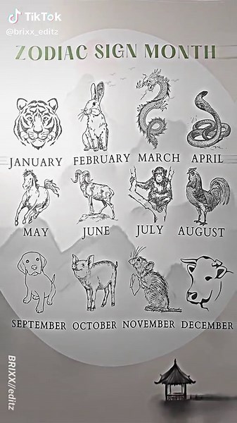 Explore Your Zodiac Sign Month: Detailed Illustration