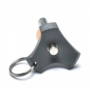 [Hot Item] Button Handle Flower Head with Ring Spring Loaded Pin