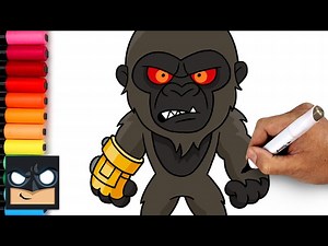 How To Draw King Kong - Videos For Kids