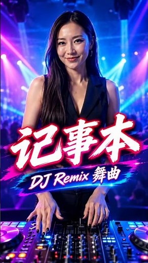大头针 《记事本》 DJ Remix｜经典中文舞曲🔥 #翻唱 #ktv字幕 #大头针