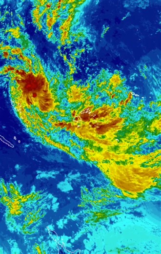 66K views · 957 reactions | #FijiTimesNews Tropical Disturbance TD03F has been upgraded to a tropical depression and is expected to bring heavy rain and strong winds to Fiji. A heavy rain warning and flash flood warning are now in force nationwide. The system is forecast to enter Fiji waters on Tuesday, increasing the risk of flooding, strong northerly winds and hazardous conditions through Wednesday. #Fiji #FijiNews | The Fiji Times | Facebook