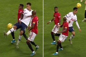 Dele Alli sends fans into frenzy with outrageous touch and goal for Spurs against Man Utd