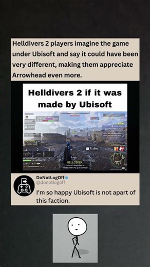 Helldivers 2 Players Compare Ubisoft And Arrowhead And Say We Got Lucky #helldivers2
