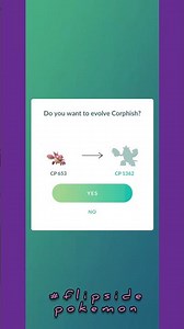 Evolving Shiny Corphish #pokemongo #pokemon #flipsidepokemon #shinypokemon