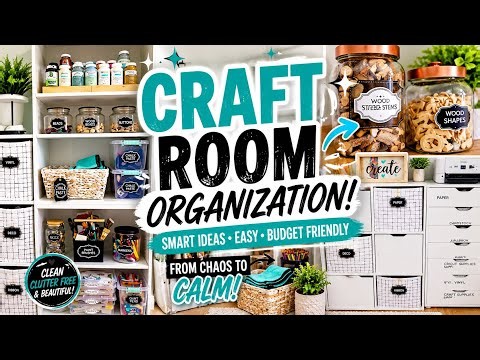 Craft Room Organization. Realistic ways to organize without breaking the bank | Liene Pixcut S1