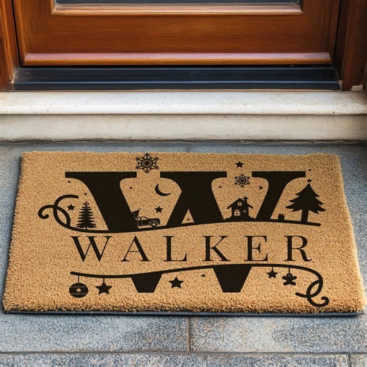 Personalized Door Mat With Family Name,housewarming Custom Doormat,custom Door Mats for Front Door Gift Home Decor,wedding Gift for Couples - Etsy