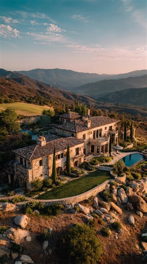 An incredible stone hacienda mansion in California | Mansions of USA