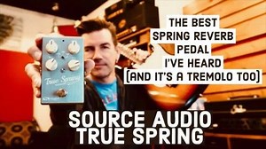 Pete Thorn called the True Spring Reverb “the best spring reverb pedal I’ve heard. Thanks, Pete - that means a lot. Click here for the full video - https://www.sourceaudio.net/true-spring-reverb-pete-thorn.html It is always a blast to hear Pete’s sweet riffs through SA pedals. | Source Audio