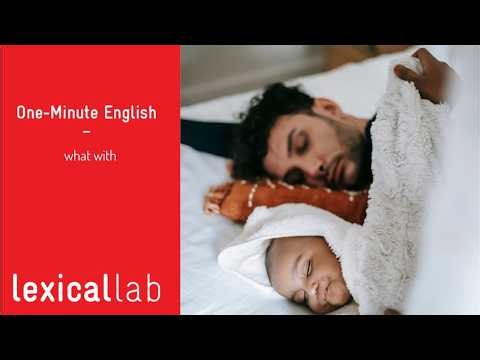 ONE-MINUTE ENGLISH: what with LEARN WITH LEXICAL LAB