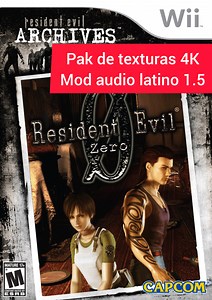 Resident Evil Archives Zero Nintendo Wii Pak de Texturas 4K mod