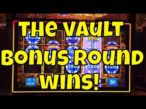 We Hit Bonus Rounds on The Vault Slot Machine!