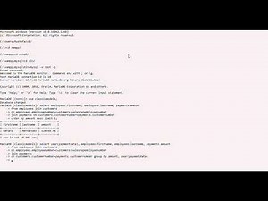 script sql classicmodel