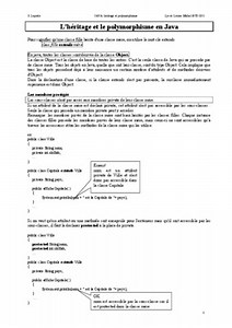 Heritage Polymorphisme Java Bibliotheque - Notice & Manuel PDF