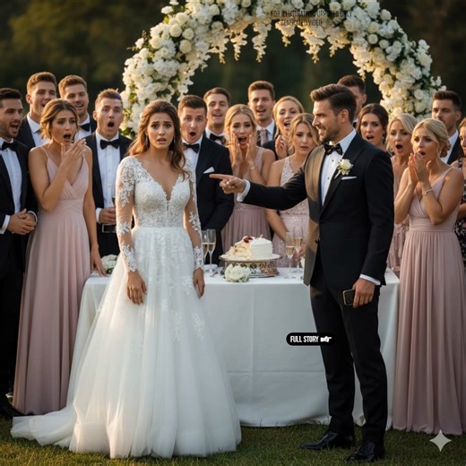 At the Wedding, the Groom Shamed the Bride Before the Guests—Yet Nobody Saw Her Reply Coming Florence basked in golden sunlight that morning. Valeria stood before the mirror in her room, breath caught between nerves and happiness. She looked like someone walking into a dream. Her embroidered gown cascaded around her like something heavenly. The veil sat perfectly, while the room bloomed with the fragrance of fresh flowers—like a fairytale promised. “Everything will be perfect,” she whispered gen