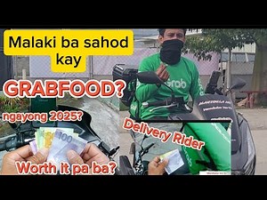 Magkano sahod sa grabfood delivery rider Ngayong 2025. #manibelamo #grabfood #deliveryrider