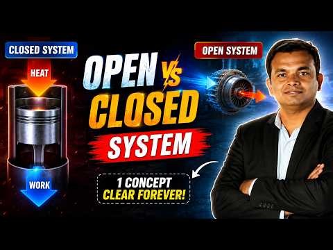 Thermodynamics ke Open & Closed System ka Secret | Difference Explained Easily