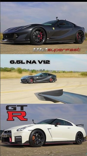 812 Superfast vs GT-R NISMO — DRAG RACE