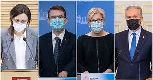 Šalies vadovai skiepysis „AstraZeneca“ vakcina nuo COVID-19