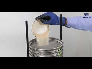 High efficiency sieve shaker with 3D sifting and end tapping