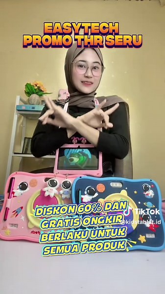 "Tablet Edukasi Anak Easytech, solusi belajar yang menyenangkan! Dilen...