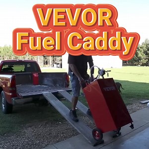 Fuel Caddy, 35 Gallon, Gas Storage Tank on 4 Wheels, with Manuel Transfer Pump. | VEVOR Home Improvement