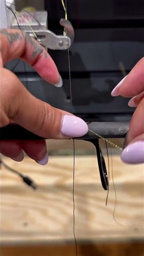 Is it the bedazzled clothes pin or the next level rod wrapping skills? Justina with a flawless wrap.