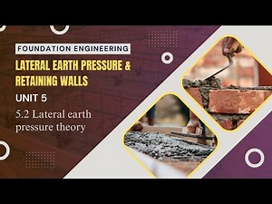 5.2 Lateral Earth Pressure Theory | CE802(B) |