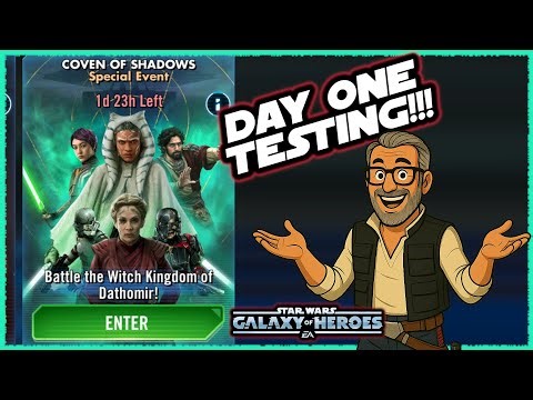 Coven of Shadows Arrives in SWGOH!! Can You Min/Max It? Is it Difficult?