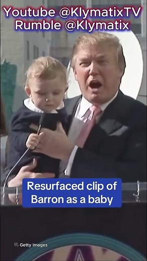 Trump's Cutest Moment EVER: Introducing Baby Barron to the World! 😍👶