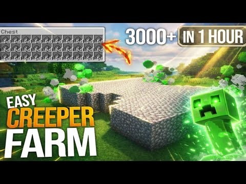 This Creeper Farm is BROKEN! 😱 Unlimited Gunpowder in Minecraft 1.21 (Tutorial)