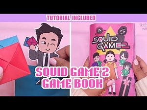 I tried making Squid Game Book | Making Squid Game2 Book📕 |Templates - Juno Crafts #diy #squidgame