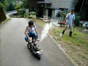 蒸気自動車・試運転
