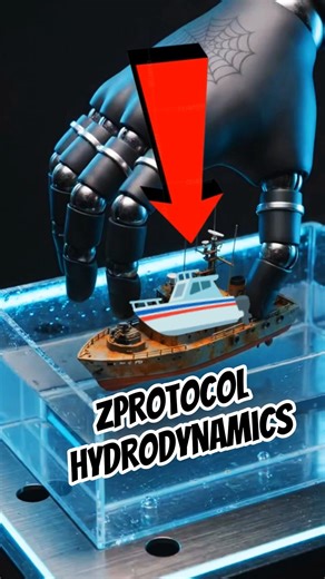 z Protocol: Epic Hydrodynamic Test 🌊 #engineering #simulation #hydrodynamics #cyberpunk #shorts